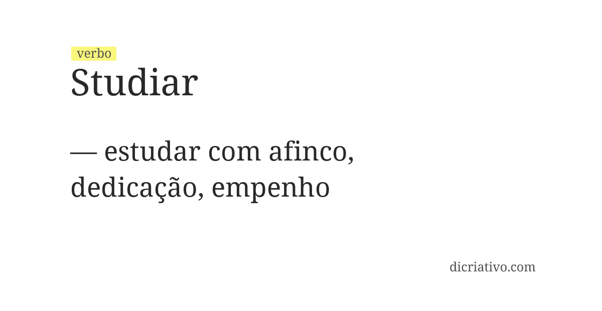 Significado de studiar