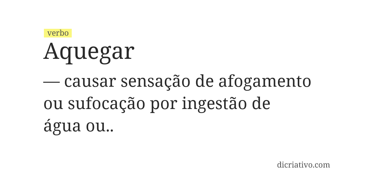 Significado de aquegar