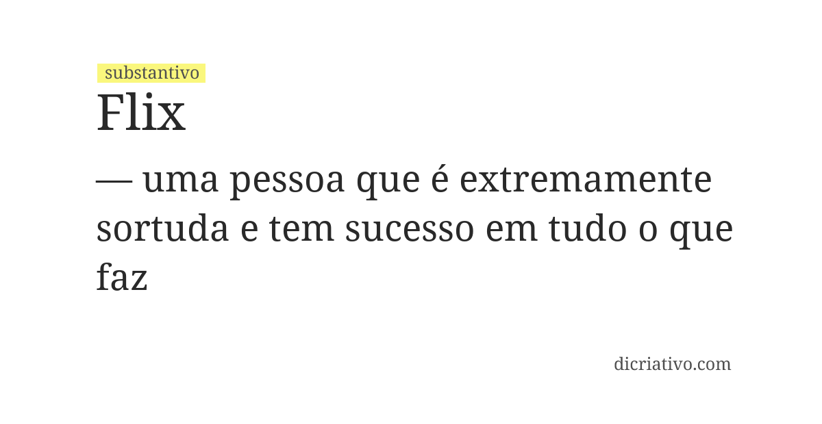 Significado de flix