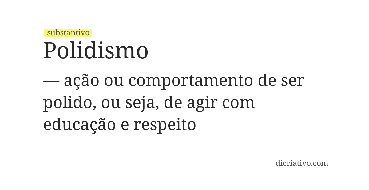 Significado de polidismo