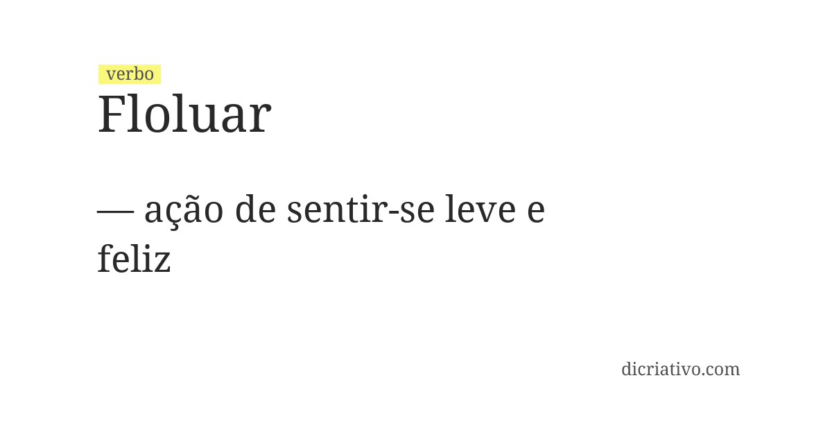 Significado de floluar