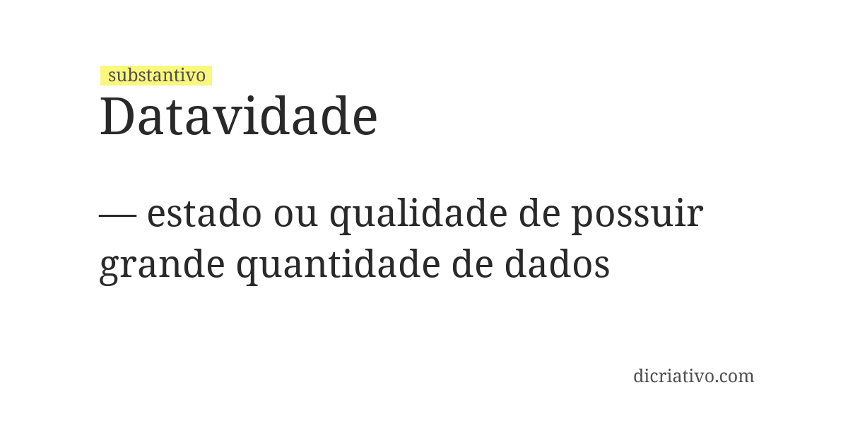 Significado de datavidade