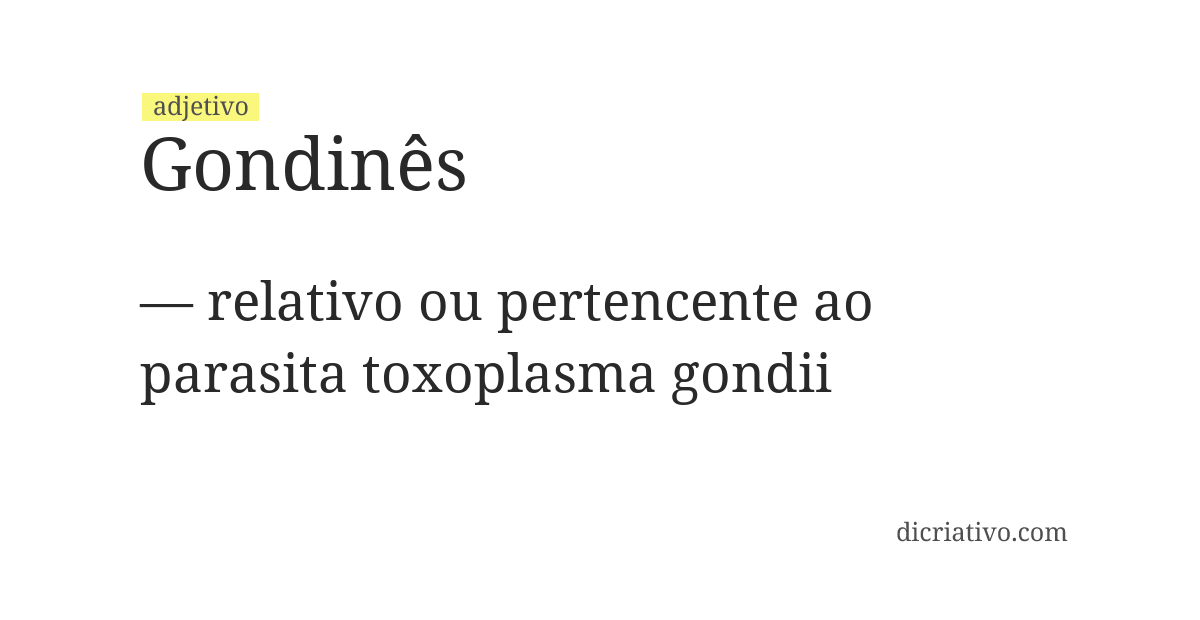 Significado de gondinês