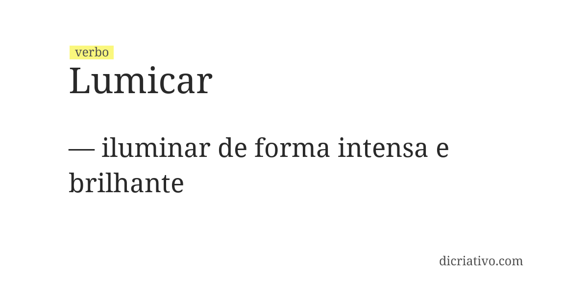 Significado de lumicar