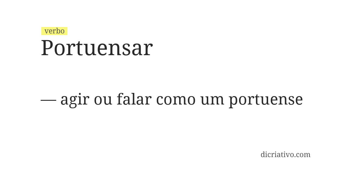 Significado de portuensar