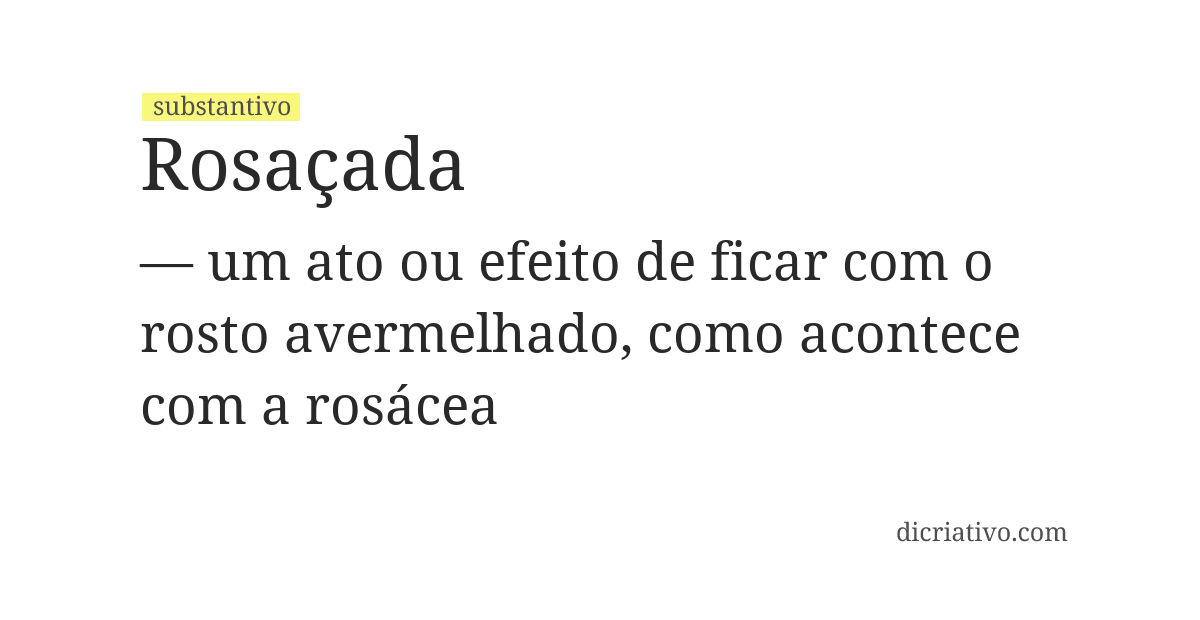 Significado de rosaçada