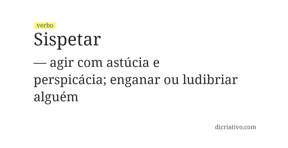 Significado de sispetar