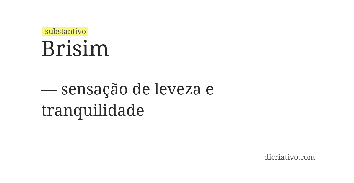 Significado de brisim