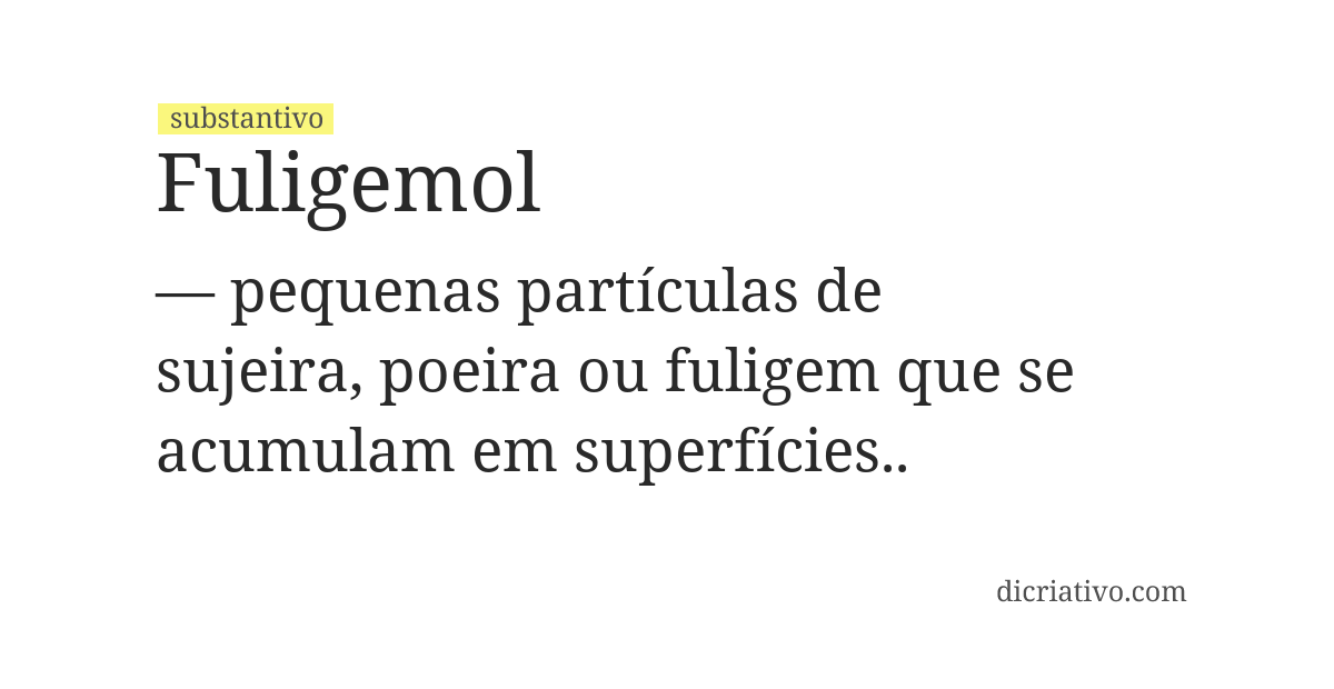 Significado de fuligemol