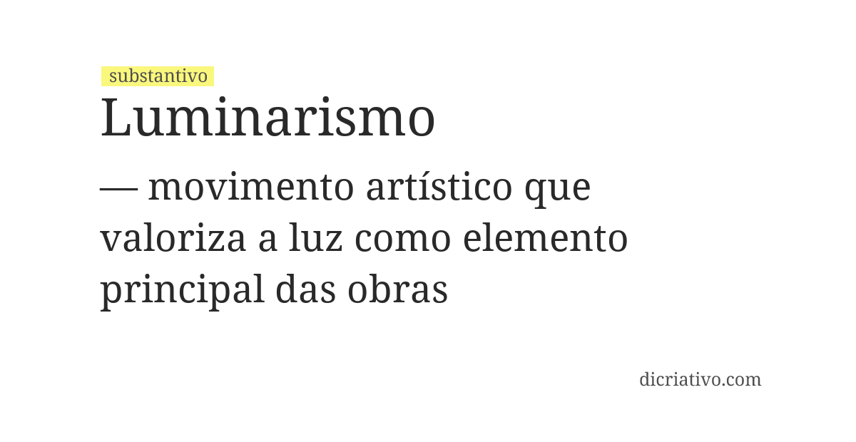Significado de luminarismo
