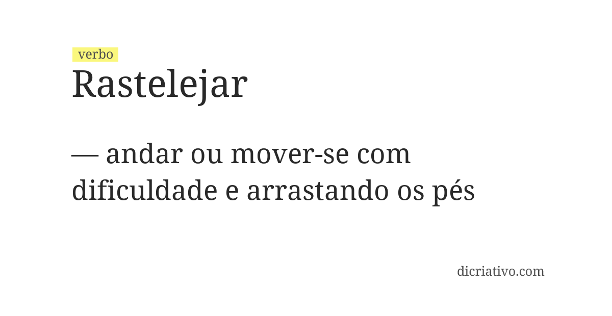 Significado de rastelejar