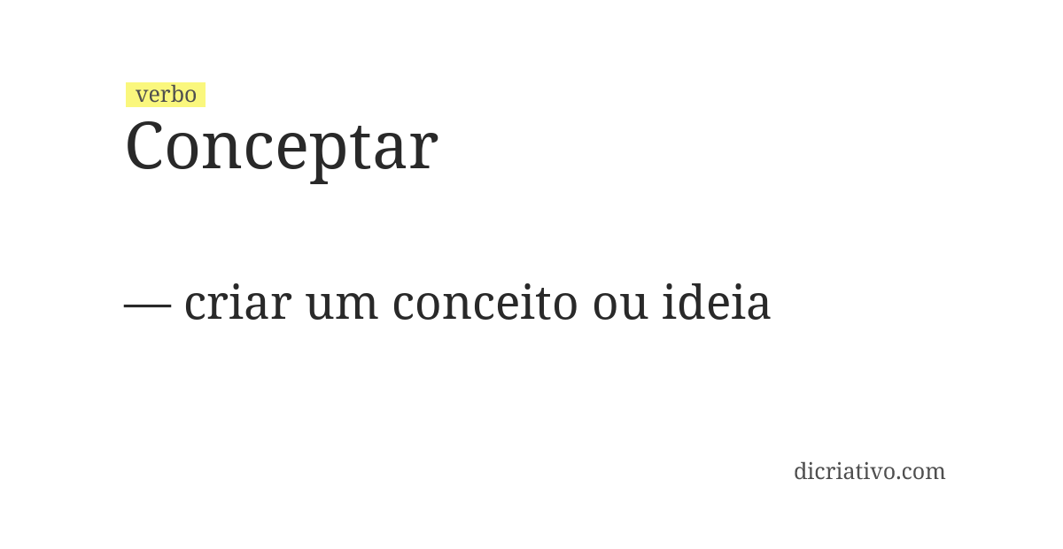 Significado de conceptar