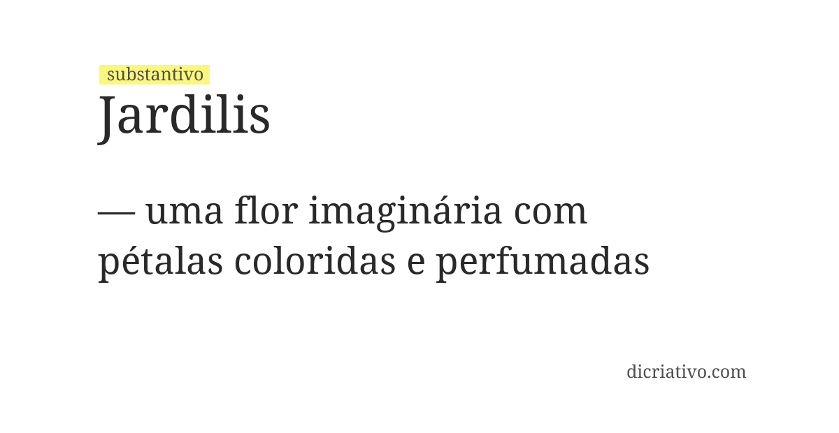 Significado de jardilis