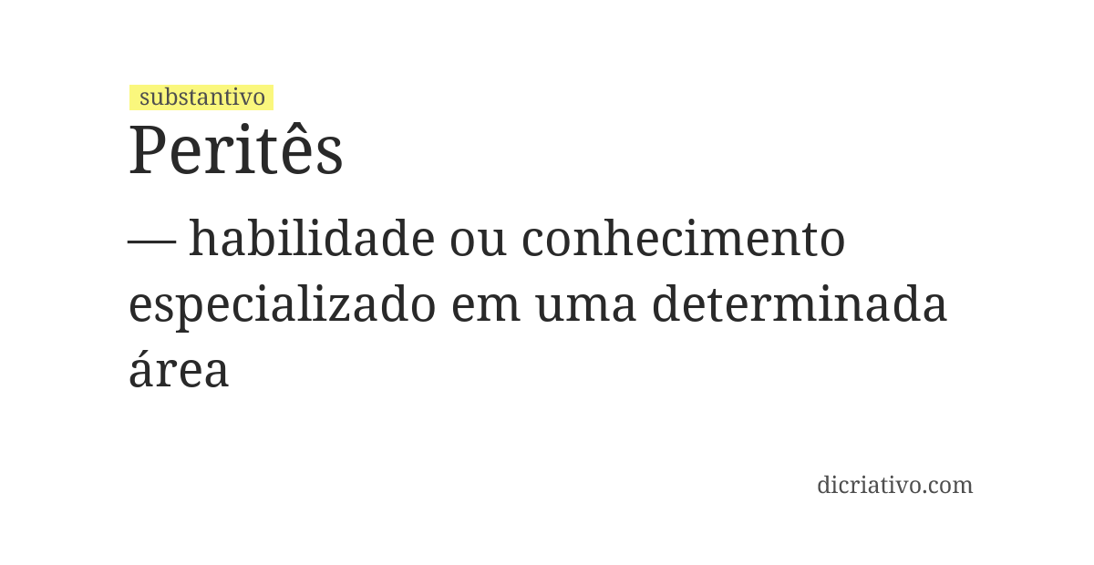 Significado de peritês