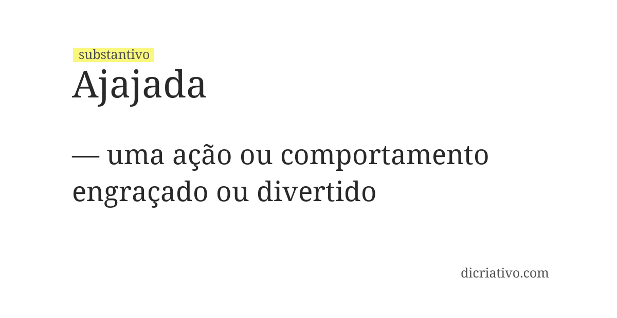 Significado de ajajada