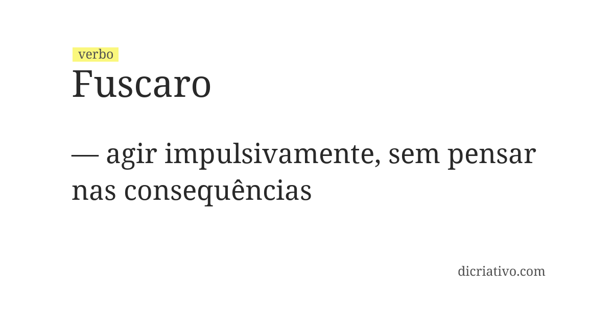 Significado de fuscaro