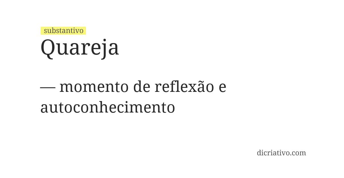 Significado de quareja