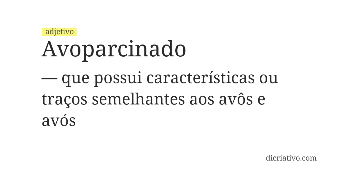 Significado de avoparcinado