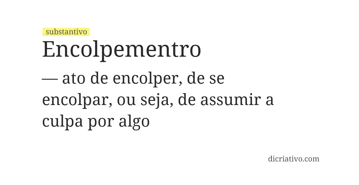 Significado de encolpementro