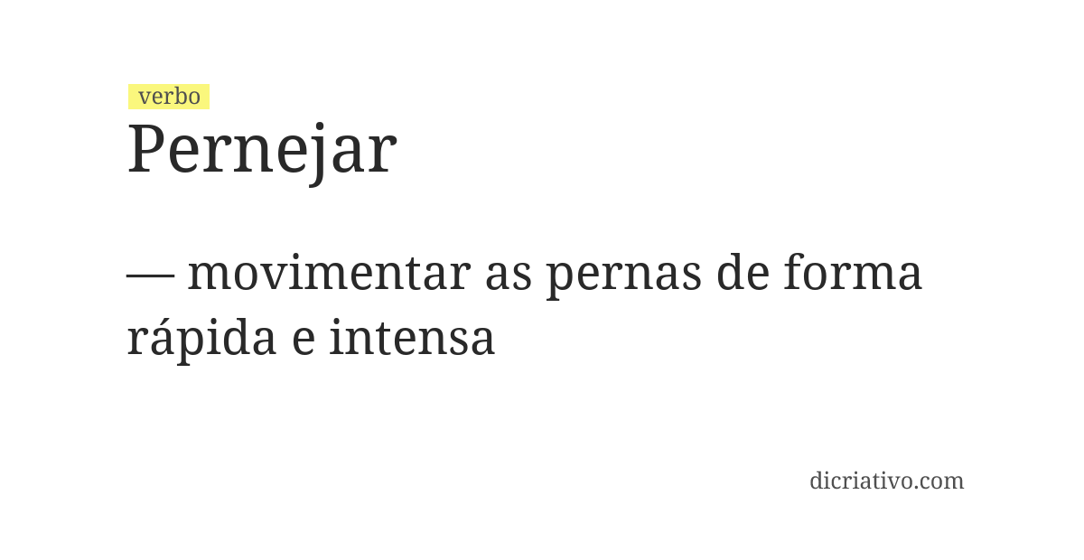 Significado de pernejar