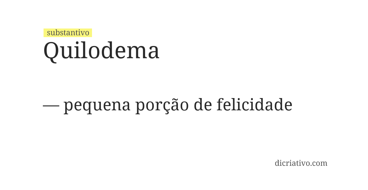 Significado de quilodema
