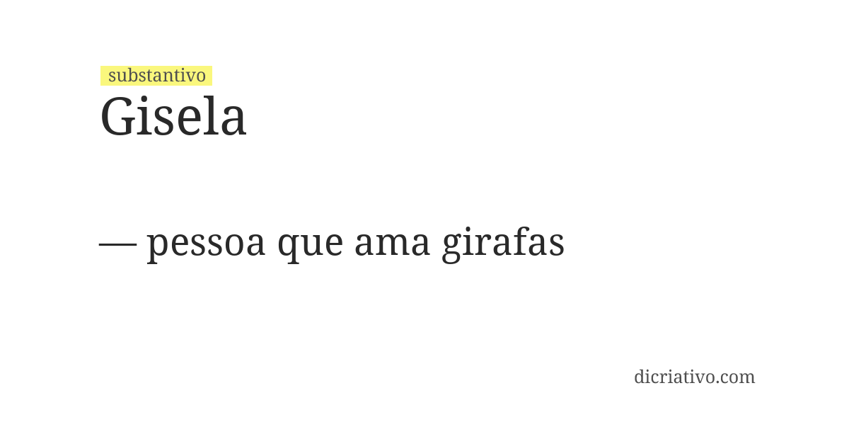 Significado de gisela