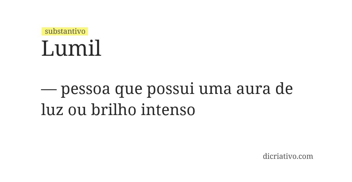 Significado de lumil