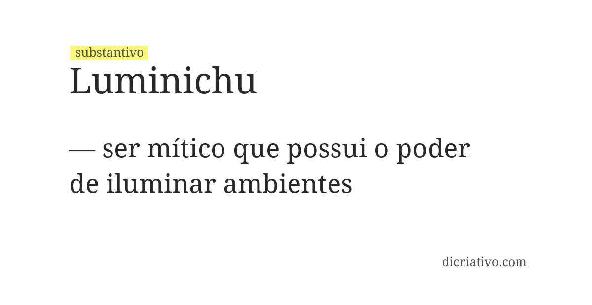 Significado de luminichu