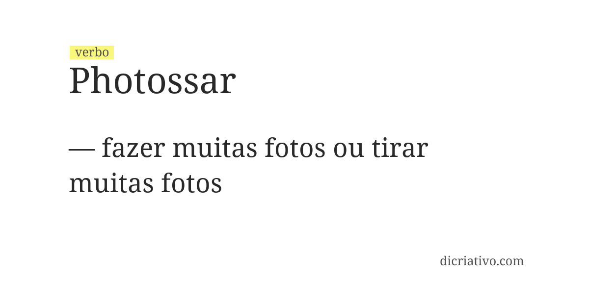 Significado de photossar