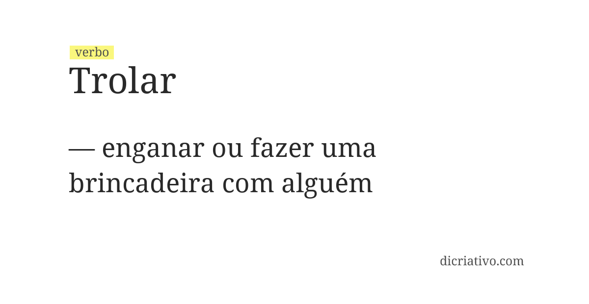 Significado de trolar