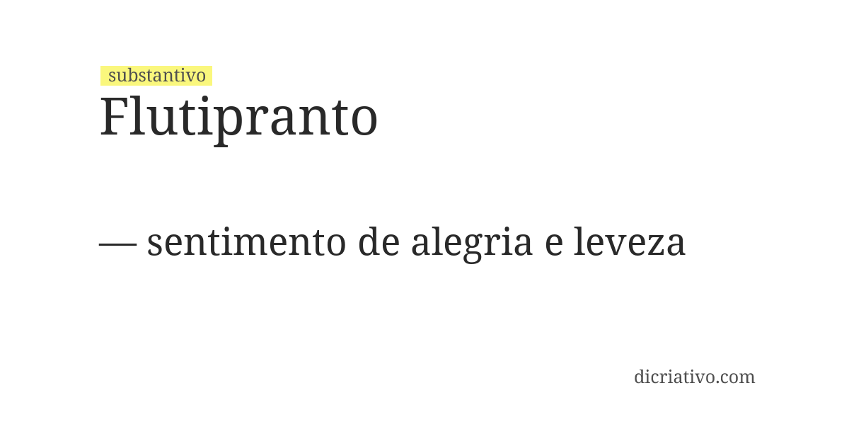 Significado de flutipranto