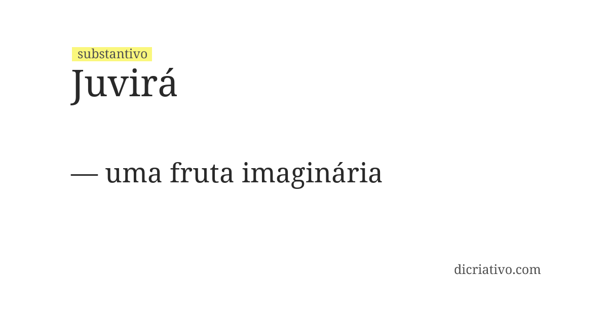 Significado de juvirá