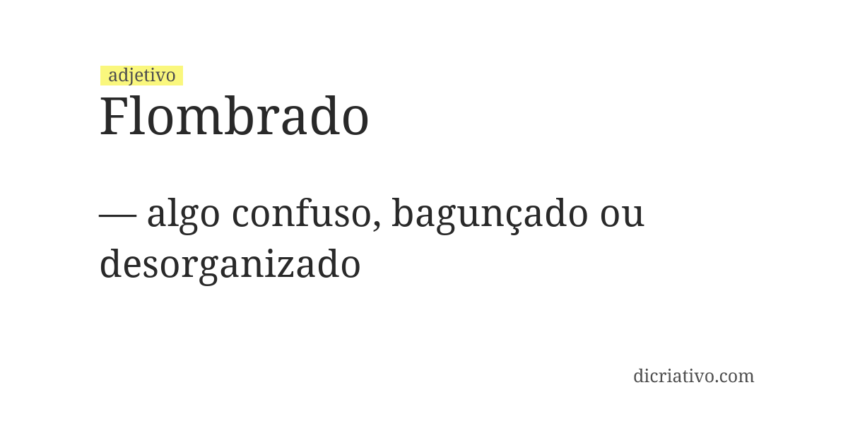 Significado de flombrado