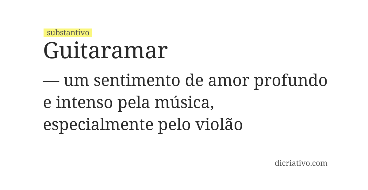 Significado de guitaramar