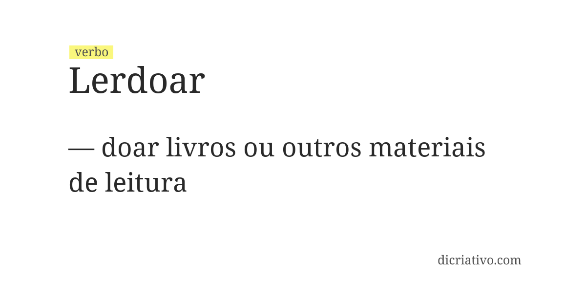 Significado de lerdoar