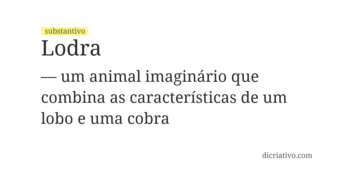 Significado de lodra