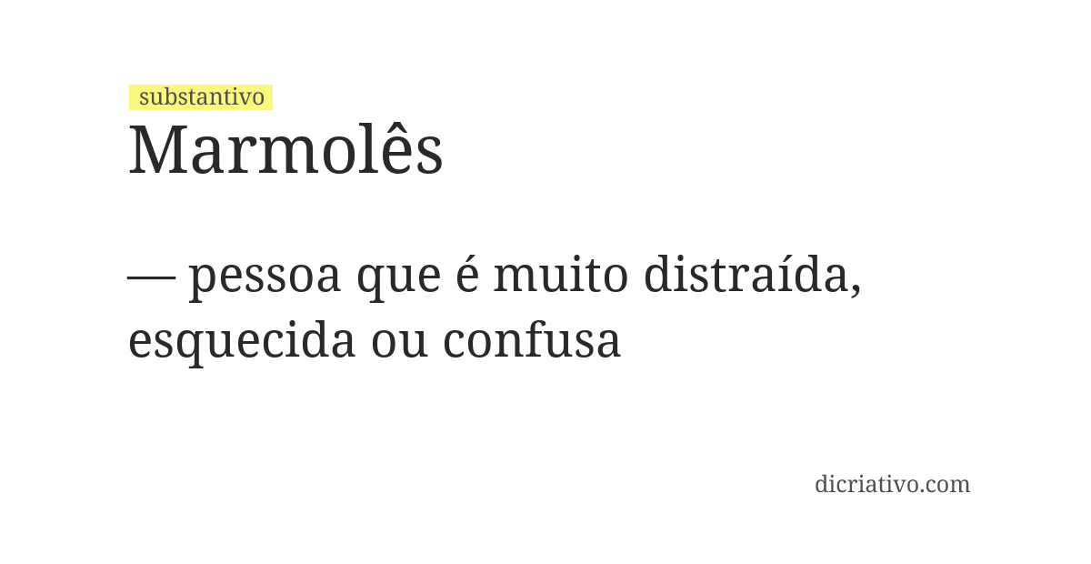 Significado de marmolês