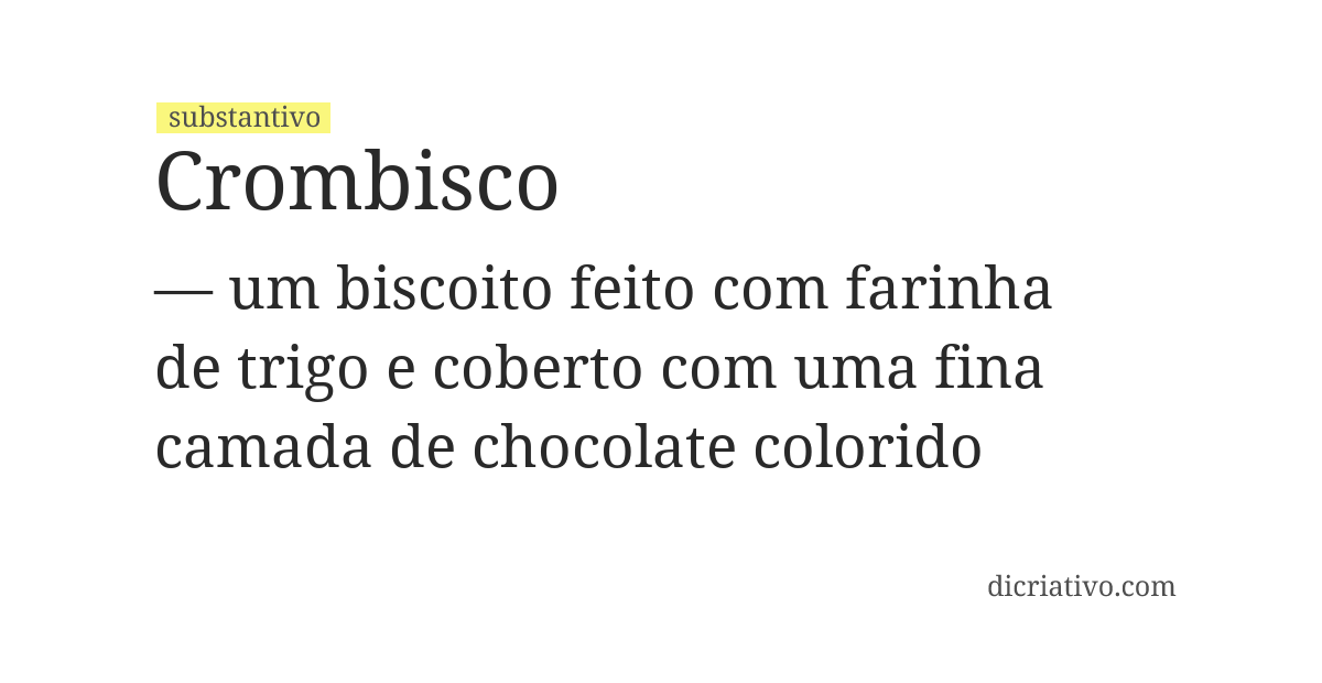 Significado de crombisco