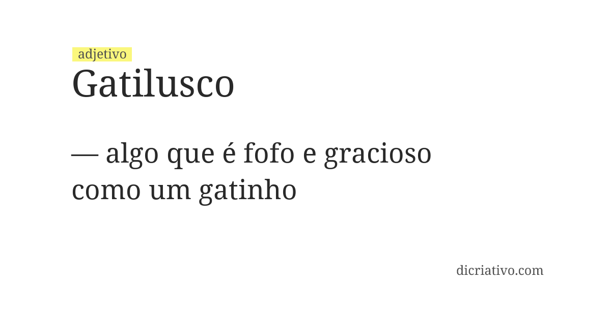 Significado de gatilusco