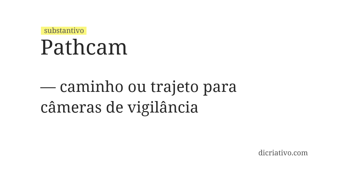 Significado de pathcam