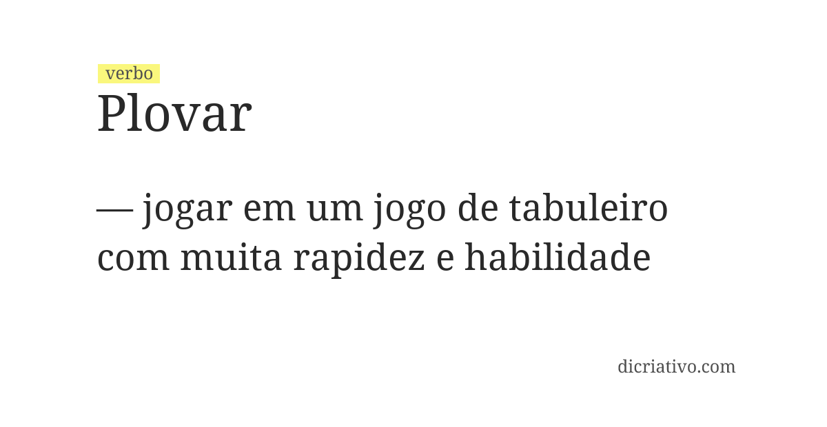 Significado de plovar