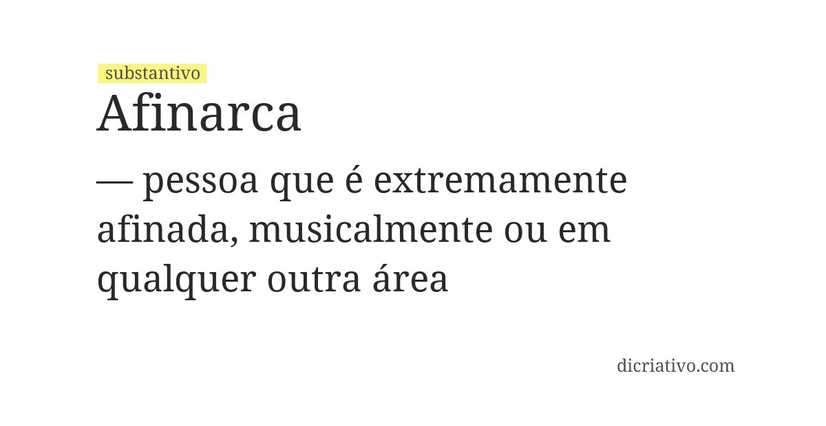 Significado de afinarca