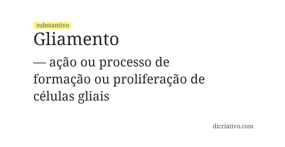 Significado de gliamento