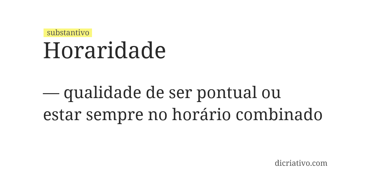 Significado de horaridade