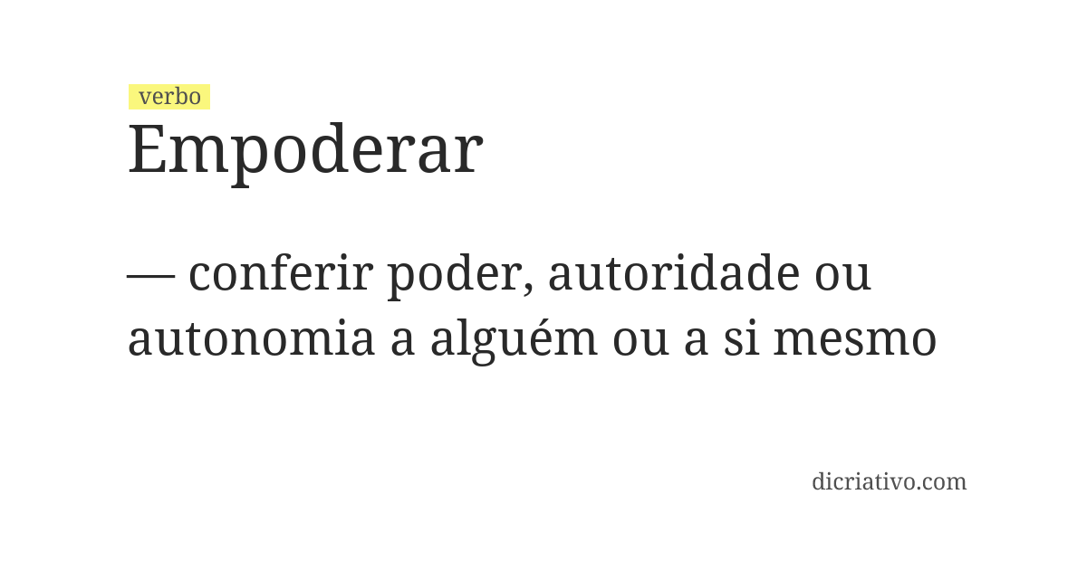 Significado de empoderar