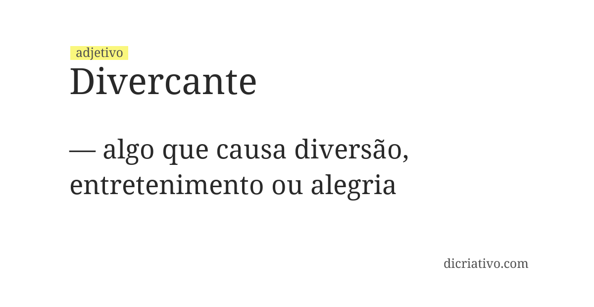Significado de divercante