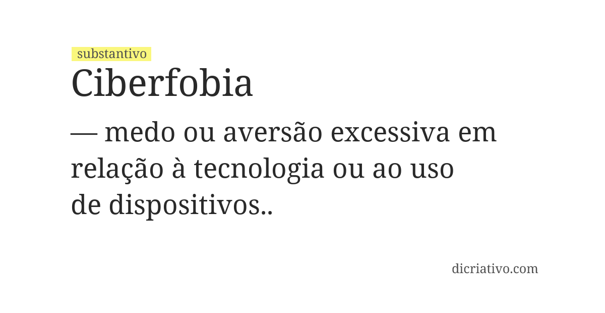 Significado de ciberfobia