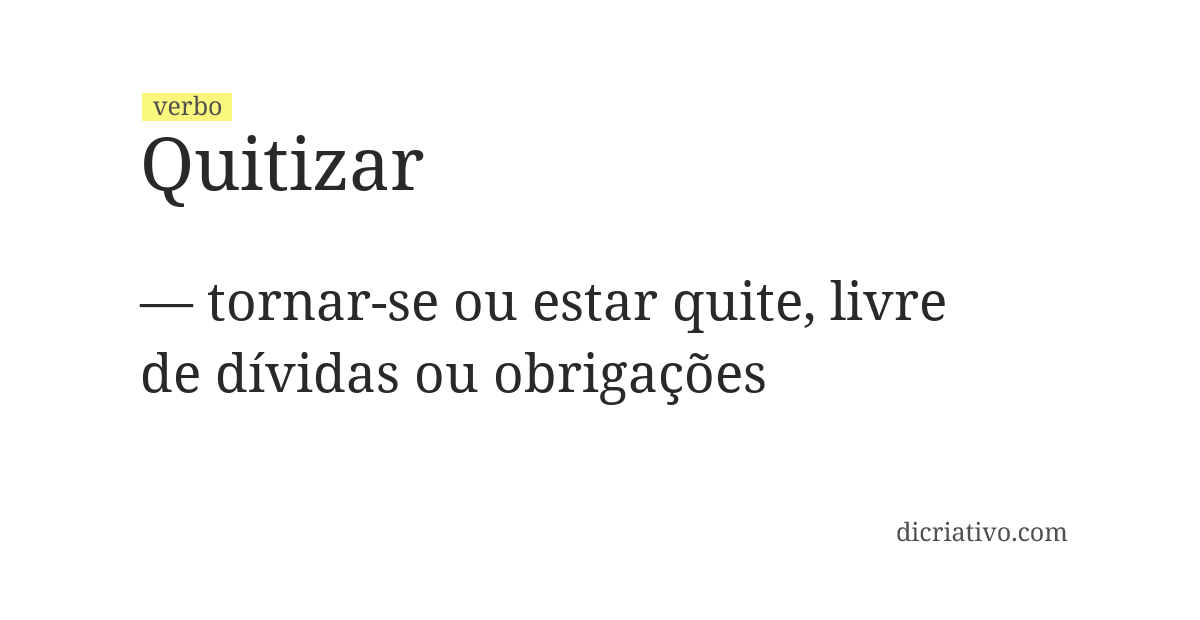 Significado de quitizar