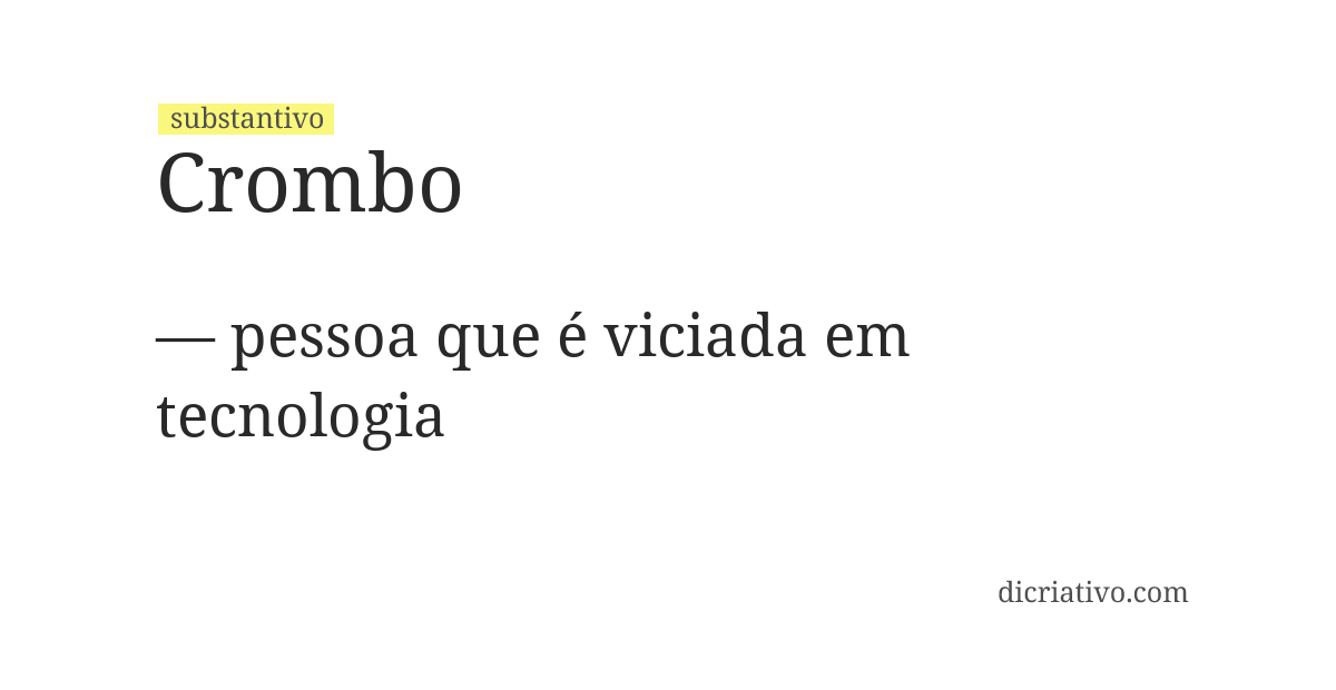 Significado de crombo