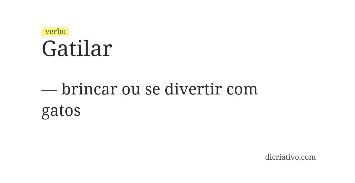Significado de gatilar